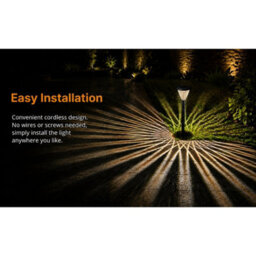 Gwsolar Solar Path Lights Pack Of 5, Warm White 50Lm Led Garden Stakes, Dusk To Dawn, Weatherproof For Pathway Patio Lawn - thumbnail 8