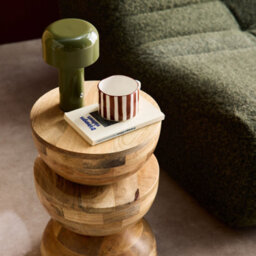 Sweeek - Wooden Side Table Sita Natural 30X30X45 Cm - thumbnail 4