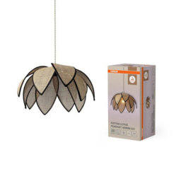 Osram Decor Rattan Lotus Pendant Ceiling Light 480 E27 Brown - thumbnail 3