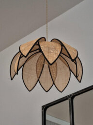 Osram Decor Rattan Lotus Pendant Ceiling Light 480 E27 Brown - thumbnail 6