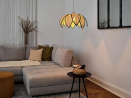 Osram Decor Rattan Lotus Pendant Ceiling Light 480 E27 Brown - thumbnail 4
