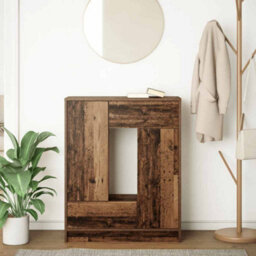 Berkfield Sideboard With Drawers And Doors Old Wood 73X31X90 Cm - thumbnail 3