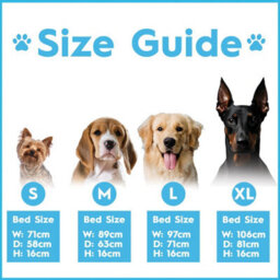 Harbour Housewares Waterproof Dog Bed - Medium Orthopaedic Egg Crate Foam Mattress Washable Joint Support Non-Slip Pet Bed - thumbnail 8