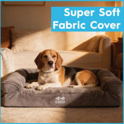 Harbour Housewares Waterproof Dog Bed - Medium Orthopaedic Egg Crate Foam Mattress Washable Joint Support Non-Slip Pet Bed - thumbnail 5