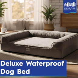 Harbour Housewares Waterproof Dog Bed - Medium Orthopaedic Egg Crate Foam Mattress Washable Joint Support Non-Slip Pet Bed - thumbnail 3