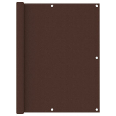 Berkfield Balcony Screen Brown 120X600 Cm Oxford Fabric - image 1
