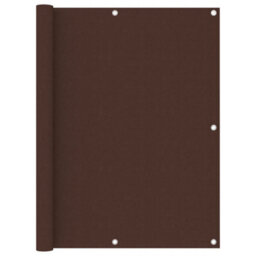 Berkfield Balcony Screen Brown 120X600 Cm Oxford Fabric - thumbnail 1