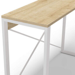 Fwstyle Archie White & Natural Oak Hallway Console Table (H) 75 (W) 110 (D) 35Cm - thumbnail 3