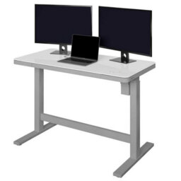 Xample Tresanti Geller Adjustable Height Tech Desk - Sit Stand Desk With Tempered Glass Top, Usb & Usb-C Ports, Illumitouch Controls - thumbnail 8