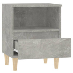 Berkfield Elegant Bedside Cabinets 2 Pcs Concrete Grey 40X35X50 Cm - thumbnail 8
