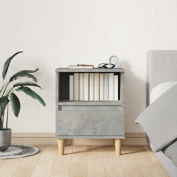 Berkfield Elegant Bedside Cabinets 2 Pcs Concrete Grey 40X35X50 Cm - thumbnail 3