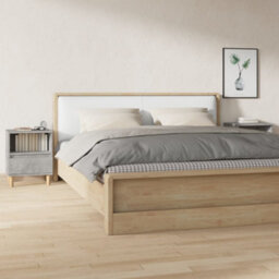 Berkfield Elegant Bedside Cabinets 2 Pcs Concrete Grey 40X35X50 Cm - thumbnail 2
