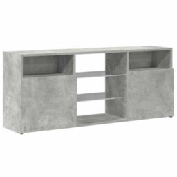 Walplus Tv Cabinet With Led Lights Concrete Grey 120X30X50 Cm - thumbnail 6
