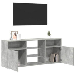 Walplus Tv Cabinet With Led Lights Concrete Grey 120X30X50 Cm - thumbnail 5