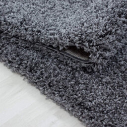 Abaseen Dark Grey Rug Small Large Shaggy Rug Modern Rugs Living Room Extra Large Small Medium Rectangular Soft Touch Thick Pile 120X170 Cm - thumbnail 4