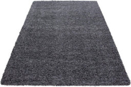 Abaseen Dark Grey Rug Small Large Shaggy Rug Modern Rugs Living Room Extra Large Small Medium Rectangular Soft Touch Thick Pile 120X170 Cm - thumbnail 5