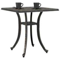 Berkfield Garden Table Bronze 53X53X53 Cm Cast Aluminium - thumbnail 4