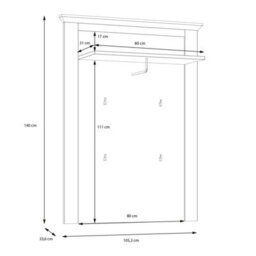 Furniture To Go Illopa Wall Panel In Oak Nelson/snowy Oak - thumbnail 7
