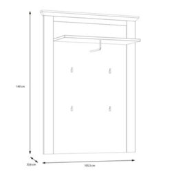 Furniture To Go Illopa Wall Panel In Oak Nelson/snowy Oak - thumbnail 6