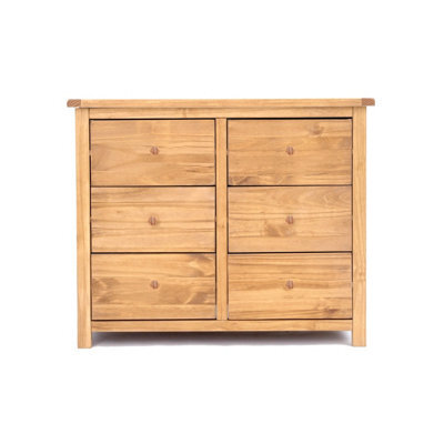 Cabinet Bits Lugo 6 Drawer Chest Of Drawers Wood Knob - image 1