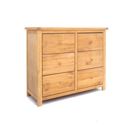 Cabinet Bits Lugo 6 Drawer Chest Of Drawers Wood Knob - thumbnail 2