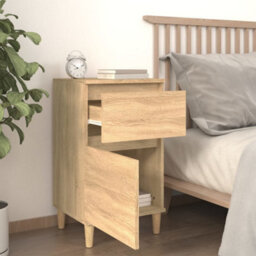 Berkfield Bedside Cabinets 2 Pcs Sonoma Oak 40X35X70 Cm - thumbnail 3