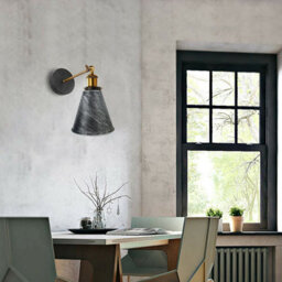 2Pack Brushed Silver Ceiling Light Shade 18Cm Metal Pendant Lamp Shade Industrial Kitchen Lamp Shades - thumbnail 2