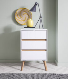 Nöa & Nani Noa & Nani Chest Of Drawers Tall 3 Drawer In Classic White Otto - thumbnail 2