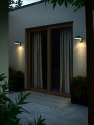Nordlux Justina Outdoor Metal Wall Light  Black,battery Led