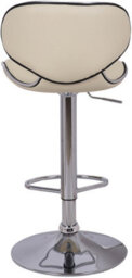 Lamboro Carcaso Kitchen Bar Stool, Height Adjustable And Swivel Breakfast Bar Stool, Cream - thumbnail 5
