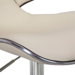 Lamboro Carcaso Kitchen Bar Stool, Height Adjustable And Swivel Breakfast Bar Stool, Cream - thumbnail 7