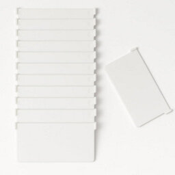Sisi UK Chainless Vertical Blind Bottom Weights 89mm Pack Of 10 White Uv Resistant Plastic Slat Weights For Window Blind Repair