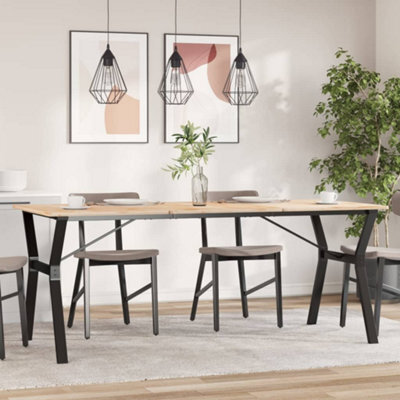 Berkfield Dining Table Legs Y-Frame 180X80X73 Cm Steel - image 1