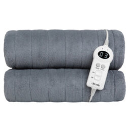 Abode Electric Blanket Grey Heated Throw Microfleece With 9 Heat Settings Aht1001Gr - thumbnail 8