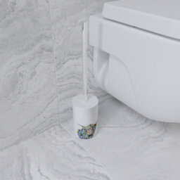 Croydex Steven Brown Ceramic Toilet Brush & Holder - Angus Mccoo - thumbnail 3