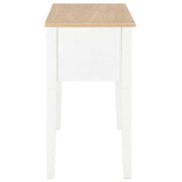 Berkfield Writing Desk White 109.5X45X77.5 Cm Wood - thumbnail 5