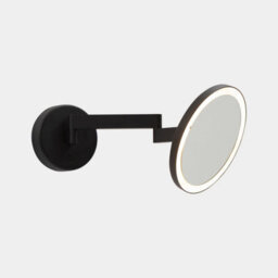 Luminosa Lighting Luminosa Vanity Illuminated Bathroom Mirror Black, Sandblasted Led 10.5W 3000K Ip44 Touch Dimming - thumbnail 1