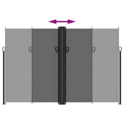 Walplus Retractable Side Awning Garden Sun Shade Canopy Gazebo For Back Door, Porch, Patio Anthracite 220X600 Cm - thumbnail 5