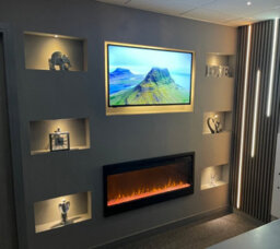 Diy Plug & Play Media Wall Led Lighting Kit With 4X Alcove Spot Lights & Tv Led Strip Lighting + Remote Dimmer Warm White 3000K