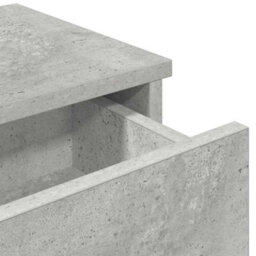 Berkfield Wall Shelf With Drawers Concrete Grey 60X25X15 Cm Engineered Wood - thumbnail 8