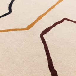Furniturebox Uk Wexley Multicolour Sketch Lines Rug 160X230 - thumbnail 4