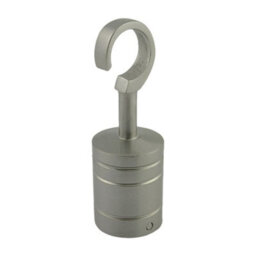 Ropeservices Uk 4 X 24mm Satin Nickel Decking Rope Hook Fittings Fixings Barrier Set - thumbnail 2