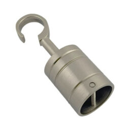 Ropeservices Uk 4 X 24mm Satin Nickel Decking Rope Hook Fittings Fixings Barrier Set - thumbnail 4