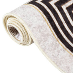 Berkfield Durable Rug Washable 160X230 Cm Light Beige Anti Slip - thumbnail 1