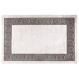 Berkfield Durable Rug Washable 160X230 Cm Light Beige Anti Slip - thumbnail 2