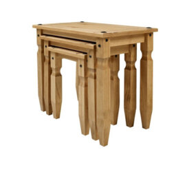 Nest Of Tables Piccolo Mexican Solid Pine Side End By - thumbnail 4