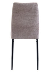 Aspect Furniture Set Of 2 Anna Upholstered Dining Chairs Black Legs,light Brown Fabric - thumbnail 7
