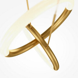 Luminosa Lighting Luminosa Maytoni Node Modern 2 Light Integrated Led Pendant Ceiling Light Gold 3000K - thumbnail 4