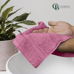 Casabella 12 Pack Flannel Face Cloth - 100% Cotton Face Towels Soft & Absorbent Super Quality Washcloths - thumbnail 4