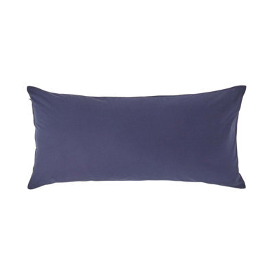 Homescapes Navy Blue Continental Egyptian Cotton Pillowcase 200 Tc, 40 X 80 Cm - image 1